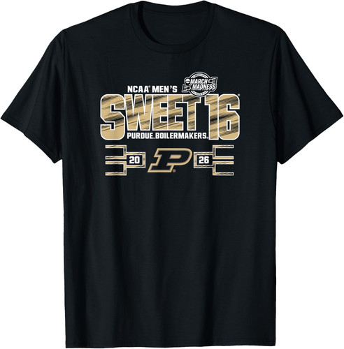 Purdue Boilermakers Sweet 16 2026 Men's March Madness Unisex T-Shirt