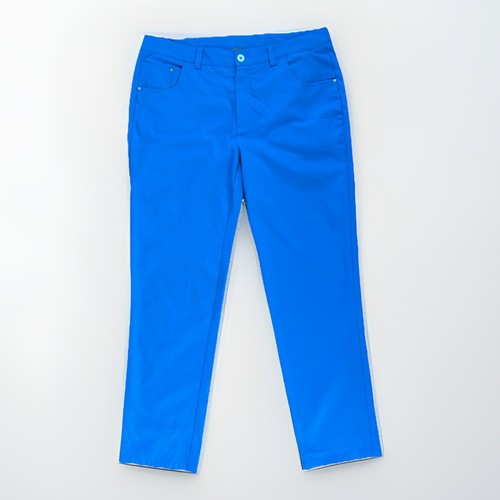 Puma Golf Pants Men 36x32Blue Straight Leg Flat Front Performance Chino Preppy