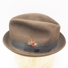 Mens Fedora Brown Hat from John Barkley Pittsburgh