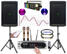 Singtronic Complete 6000W Karaoke System w/ Digital Touch Screen Bluetooth