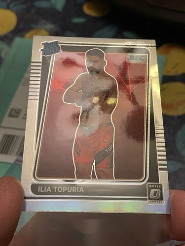 Ilia Topuria RC 2022 Panini Donruss Optic UFC Silver Holo Prizm Rated Rookie 110 - Picture 4 of 5
