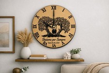 Orologio Da Parete Personalizzato Con Frase Scelta Da Te Incisione Laser