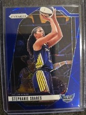 Stephanie Soares 2024 Panini WNBA Prizm Blue Velocity Prizm #47 Dallas Wings