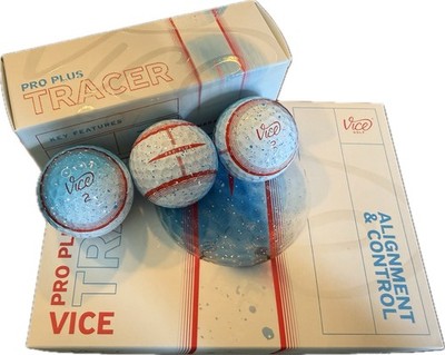 **New** Vice Pro Plus  Arctic Bomb  Golf Balls - 3 Balls 