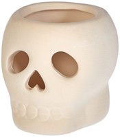 Teelichthalter Keramik Totenkopf Halloween Deko Baker Ross AG9942