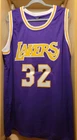 Magic Johnson Autographed Basketball Jersey GA COA LA Lakers