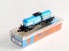 ROCO 1/160 N 25170 WAGON CITERNE L'AIR LIQUIDE, WAGON PLATEFORME PORTE RESERVOIR