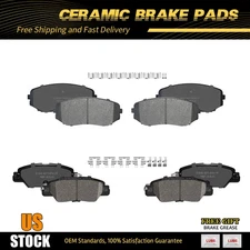 Front and Rear Ceramic Brake Pads Set for 2019 - 2025 Mazda CX-5 w/ Hardware