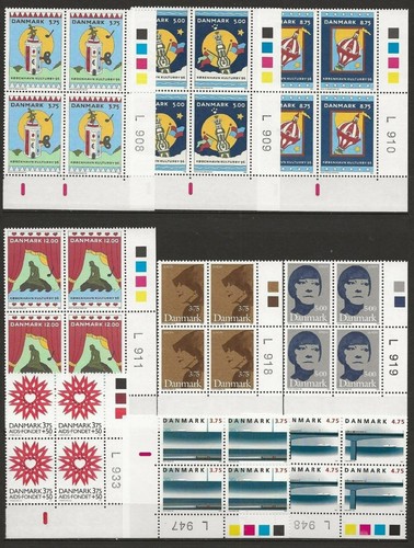 Denmark - Nice Lot With Plate Blocks - Mint Never Hinged - 10 Scans - Picture 6 of 10