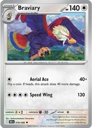 Braviary 078/086 Scarlet & Violet—Black Bolt Uncommon
