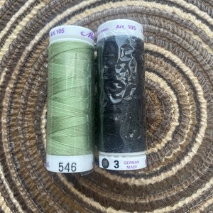 NEW 2 METTLER SILK-FINISH QUILTING SEWING THREAD 164 Yds Each NO 50