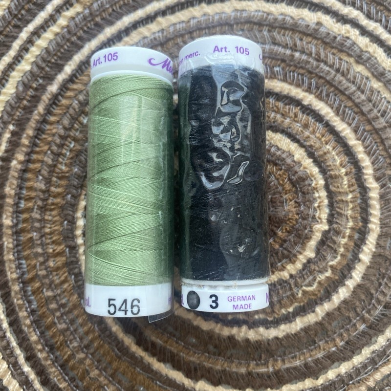 NEW 2 METTLER SILK-FINISH QUILTING SEWING THREAD 164 Yds Each NO 50
