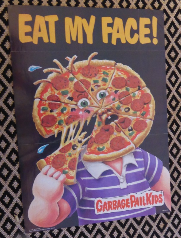 Topps Garbage Pail Kids Poster – "Eat My Face ."   ! – Original 12" x 17"