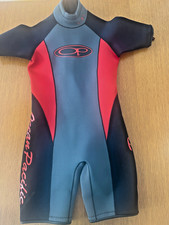 OP Ocean Pacific wetsuit, XS, shorts/short-sleeve, easy zip closure, EUC