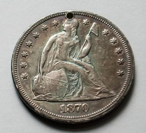 1870-P Seated Liberty Dollar — photo from the most recent tracked eBay sale