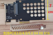U.2 to PCIe 3.0/4.0/5.0 X4 X8 X16 adapter half-height round-hole for 5.0