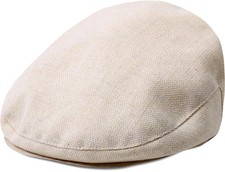 Newsboy Hats for Boys Baby Golf Wedding School Driver Cap 6-12 Months, Beige 