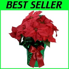Christmas Floral Arrangement 20" Poinsettia