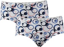 2 Stk. Schiesser Mädchen Slips Panty Pants  Unterhosen weiß  SP103  