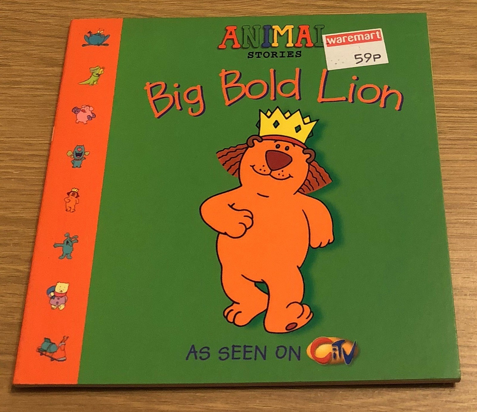 BIG BOLD LION Animal Stories Book (As Seen On CITV) NEW