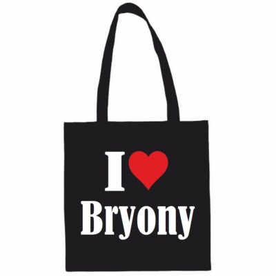 Tasche Beutel Baumwolltasche I Love Bryony Geburtstag Geschenk Valentinstag Oste