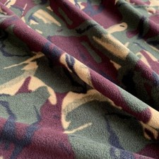 Camouflage Print Fleece Fabric Soft Breathable Anti-Pill Material for Jackets