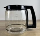 Cuisinart 12 Cup Coffee Maker Replacement Carafe & Lid Glass Pot Black
