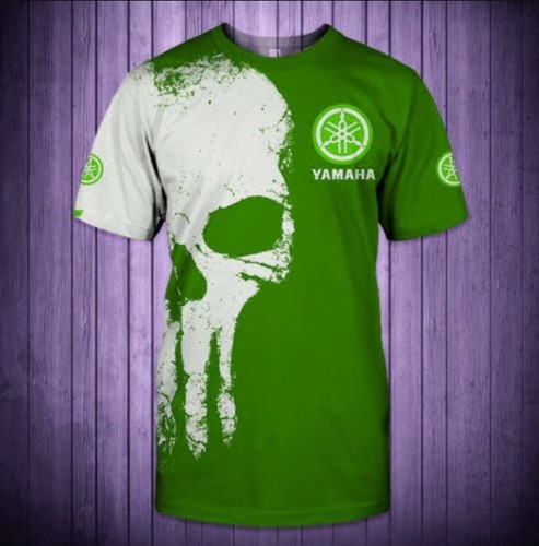 T-Shirt Racing Gift For Men Size S-5XL Yamaha Green Trend - Picture 3 of 4