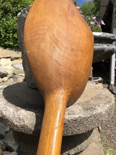 Antique Handmade Maple Wood Primitive D Handle One Piece Grain Shovel Farm Tool - Picture 22 of 24