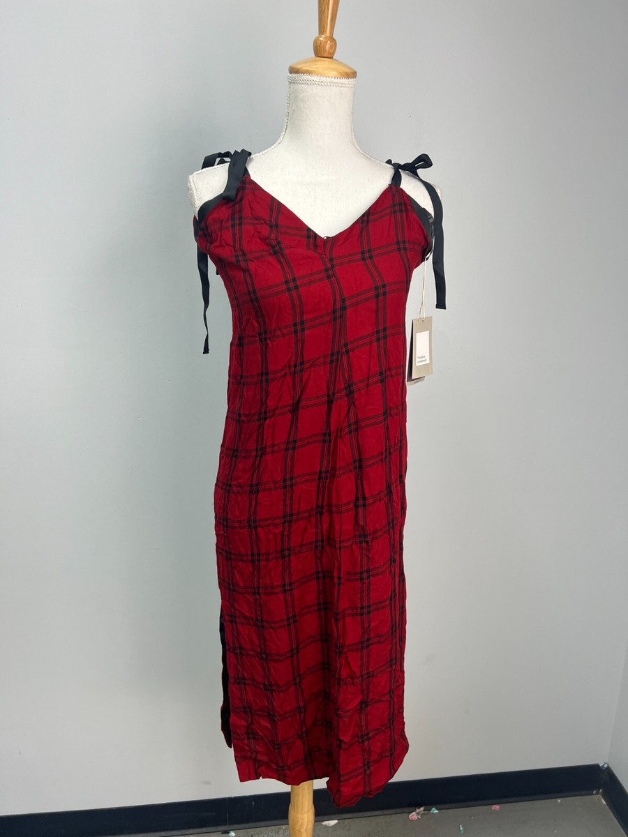 open lace back dress ZARA. Short checked dress Ts – Hibuy market
