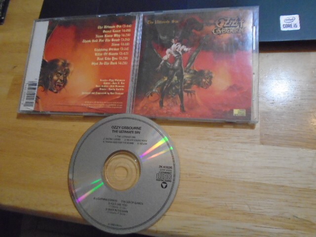 その他 Original Inevitable [CD] The Ultimate Sin by Ozzy Osbourne (CD, Mar-1986, Legacy) for