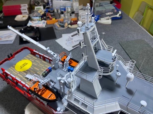 Barco de rescate FAB 1:72 690 mm 27" modelo completo modelo de radiocontrol envío listo para jugar - Imagen 8 de 14