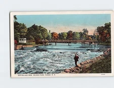Postcard Rapids and Dam Island Park Fargo North Dakota USA