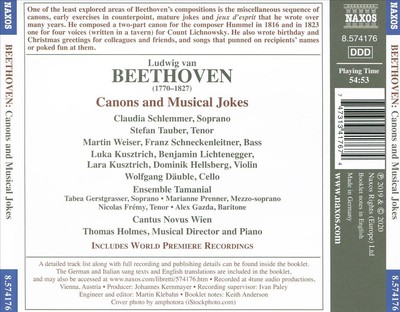 ENSEMBLE TAMANIAL / CANTUS NOVUM WIEN / THOMAS HOLMES BEETHOVEN: CANONS AND MUSI