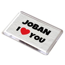 FRIDGE MAGNET - Joban - I Love You - Name Gift