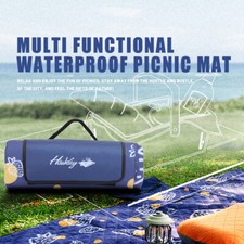 Picnic Blanket Waterproof Beach Mat Camping Travel Sand Free Rug Outdoor Pocket