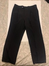 Vintage 1970s Black Mens Sansabelt Dress Pants by Jaymar