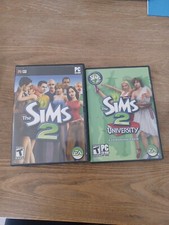 The Sims 2 Original PC, 2004 Complete Set 4-Disc Set  University Expansion