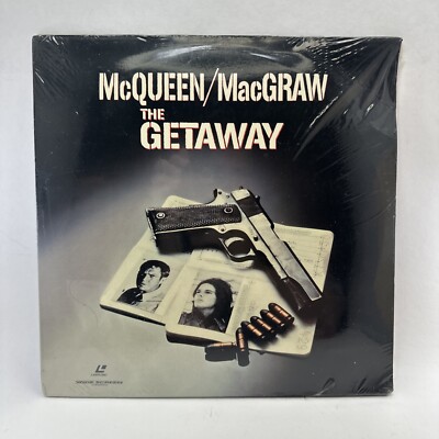 The Getaway Laserdisc Steve Mcqueen Ali Mcgraw 2 Disc Set Factory Sealed