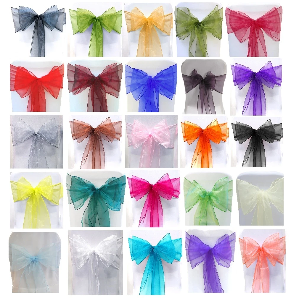 100 Fasce Elastiche In Spandex Per Sedie Con Fibbia - Perfette Per Matrimoni E Feste (Rosa) - 4