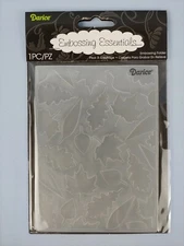 Darice Embossing Essentials Folder 1218-126 Leaves Assorted Pattern Scrapbooking