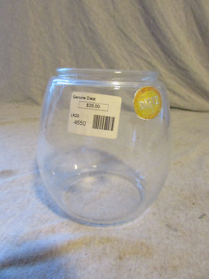 VTG Clear Glass Lantern Globe Genuine Dietz 3.25'' x 3.5'' x 4.5'' 