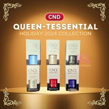 CND Shellac "QUEEN-TESSENTIAL" HOLIDAY 24 Gel Polish 0.5 fl oz/15mL *Pick Any*