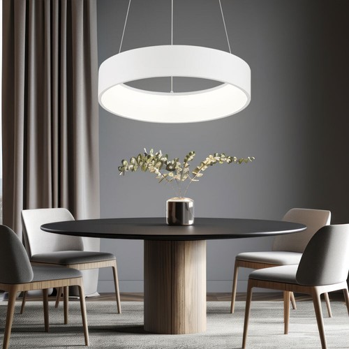 Luce Sala da Pranzo Lampadario Lampada Dimmerabile Anello LED Regolabile Bianco