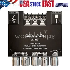 ZK-MT21 2.1Channel Bluetooth Audio Power Amplifier Board Subwoofer 50W+50W+100W