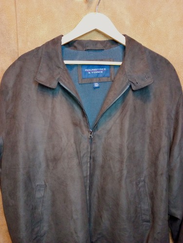 Abrigo Hombre Roundtree Yorke XXL 5 Bolsillos Gamuza Look Poliéster Medidas abajo - Imagen 10 de 12