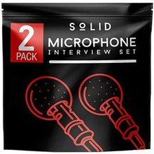 SOLID Clip On Lapel Microphone 2 Pack Set - TIKTOK Microphones