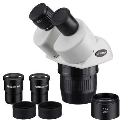 AmScope SW24BX 10x-20x-40x Super Widefield Stereo Binocular Microscope Head