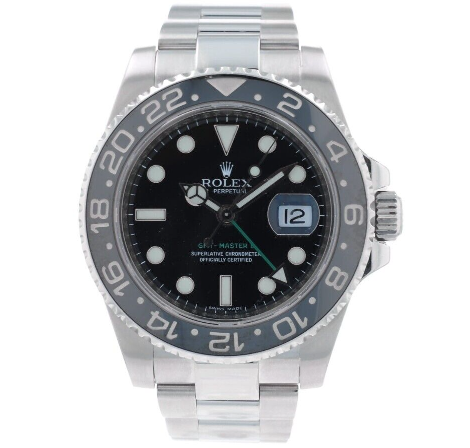 Rolex GMT-Master II 116710LN Silver Oyster Bracelet with Rolex GMT-Master II 116710LN Silver Oyster Bracelet with