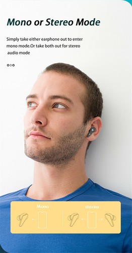 Auriculares Bluetooth 5.0 Auriculares Inalámbricos Micrófono Incorporado Para Android iOS - Imagen 6 de 12